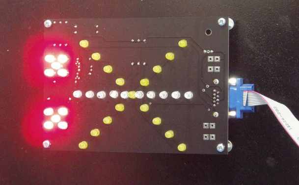 Photo - Mask X with two red LED groups - 2nd ball